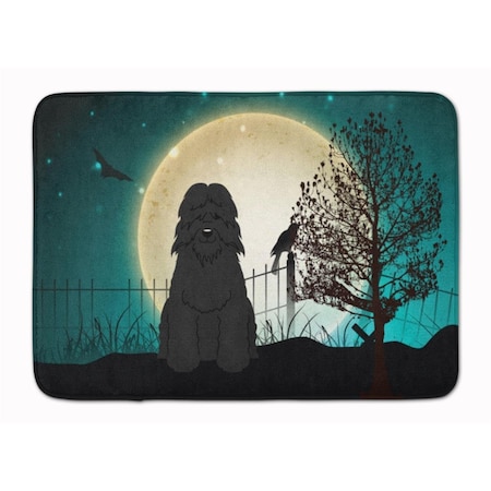 Carolines Treasures Halloween Scary Bouvier Des Flandres Machine Washable Memory Foam Mat BB2264RUG